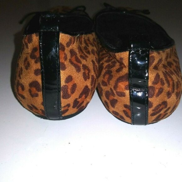 Chico's ballet flats Leopard print faux fur lined size 6 animal print soft - Picture 6 of 10